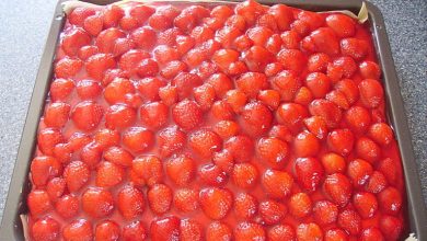 Photo of Erdbeerkuchen mit vanillecreme vom blech