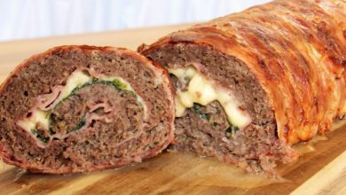 Photo of Hackfleisch bacon-käse-rolle