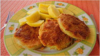 Photo of Kohlrabi paniert und gebraten, mit Kräutersauce