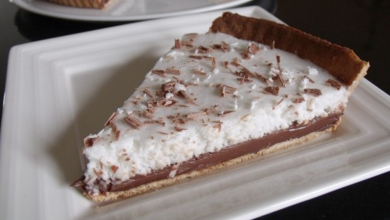 Photo of Schokoladentorte und Kokosmousse.