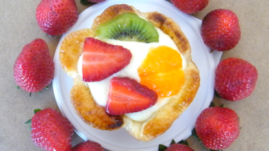 Photo of Blätterteigkörbe mit Obst