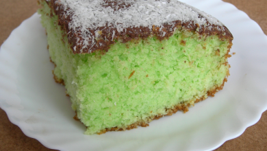 Photo of Minz-Kokos-Kuchen mit Haselnuss-Ganache