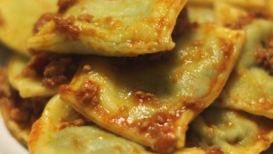 Photo of Spinat-Ricotta-Ravioli mit Fleischsauce