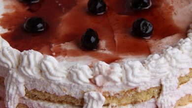 Photo of Semifreddo-Kuchen mit Sauerkirschen