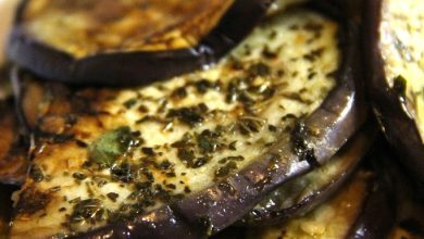 Photo of Gegrillte Auberginen mit Minze