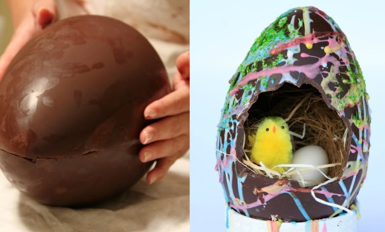 Photo of Hausgemachtes Schokoladen-Osterei