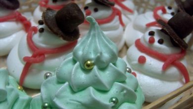 Photo of Baiser-Schneemänner und Weihnachtsbäume