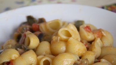 Photo of Muscheln mit Auberginen-Mozzarella-Sauce