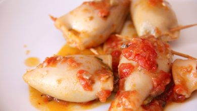 Photo of Gefüllter Tintenfisch mit Soße