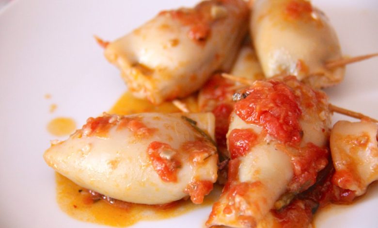 Photo of Gefüllter Tintenfisch mit Soße