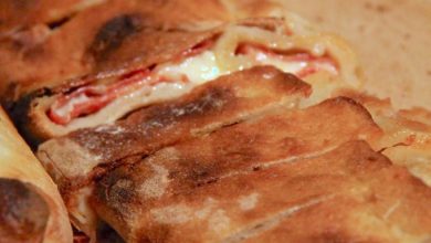 Photo of Pizzabrötchen mit Salami und Scamorza