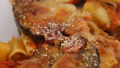 Photo of Gebackene Nudeln mit Auberginen