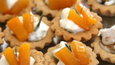 Photo of Herzhafte Mürbeteig-Törtchen mit Gorgonzola und Kürbiscreme