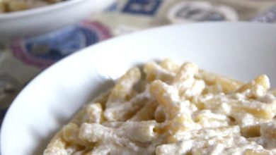 Photo of Nudeln mit Schafs-Ricotta-Creme in Olivenöl und lassen Sie unsere Olivenbäume in Ruhe!