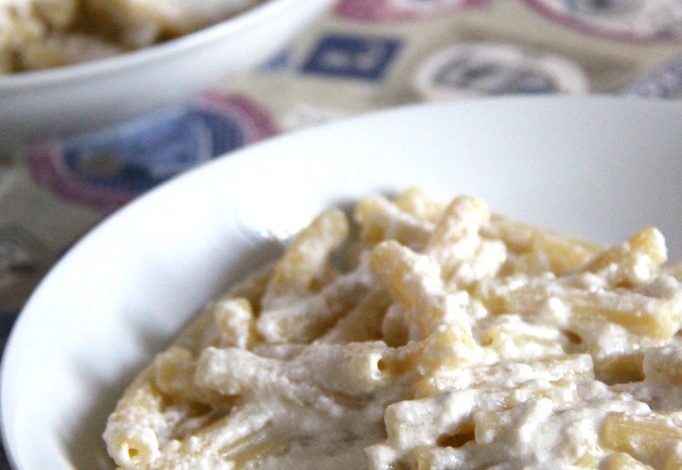 Photo of Nudeln mit Schafs-Ricotta-Creme in Olivenöl und lassen Sie unsere Olivenbäume in Ruhe!