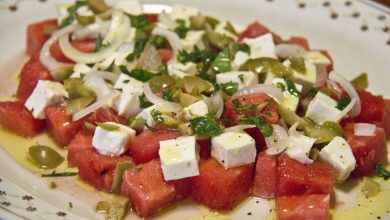 Photo of WASSERMELONEN-FETA-SALAT | Schnelles und leckeres SUPER LIGHT-Rezept