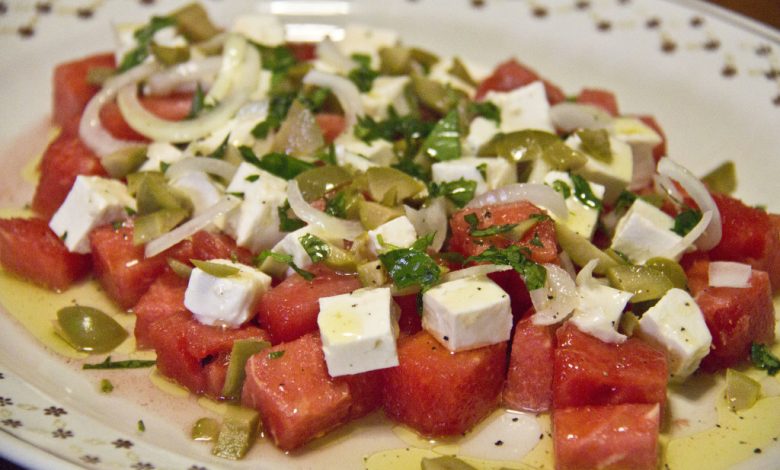 Photo of WASSERMELONEN-FETA-SALAT | Schnelles und leckeres SUPER LIGHT-Rezept
