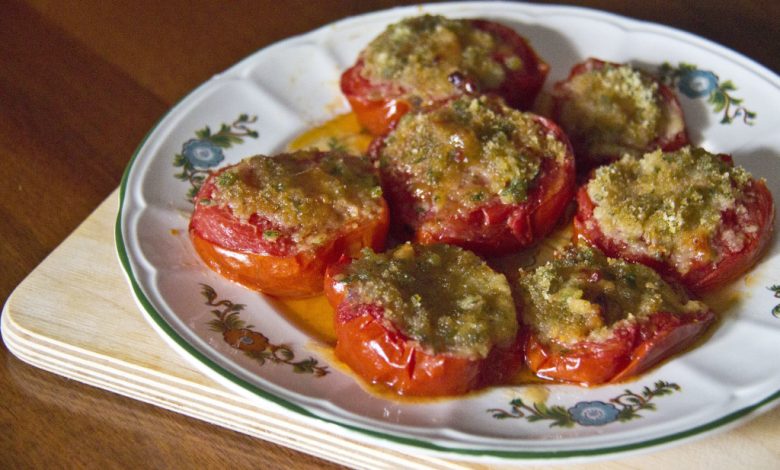 Photo of Schnell und einfach GEBRATENE TOMATEN GRATINIERT