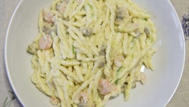 Photo of TROFIE MIT Muscheln, Zucchini und Garnelen