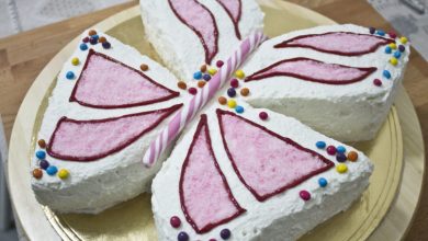 Photo of Sehr einfacher SCHMETTERLINGSKUCHEN | zum Geburtstag des kleinen Mädchens