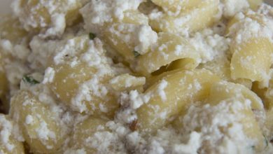Photo of LEICHTE PASTA mit Ricottacreme, Truthahn und Schnittlauch