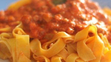 Photo of KAMUT TAGLIATELLE mit TÜRKEI-SAUCE | leichtes Rezept