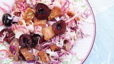 Photo of KIRSCHSALAT | LEICHTES Rezept, sommerlich und ganz einfach