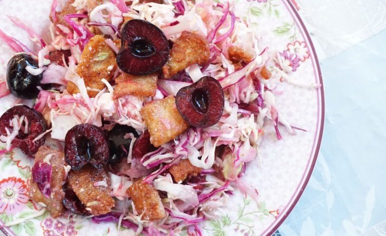 Photo of KIRSCHSALAT | LEICHTES Rezept, sommerlich und ganz einfach