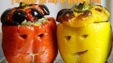 Photo of Halloween gefüllte Paprika