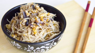 Photo of REIS-SPGHETTI MIT HÜHNCHEN UND GEMÜSE | einfaches und leckeres orientalisches Rezept