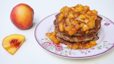 Photo of WEICHE PFIRSICHPFANNKUCHEN in 10 Minuten