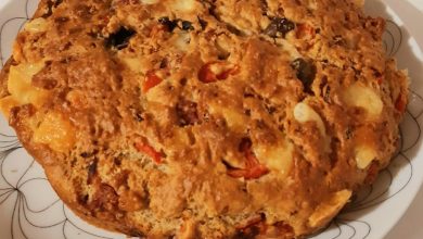 Photo of Herzhafte Torte mit Cotto, Käse, Tomaten und Oliven