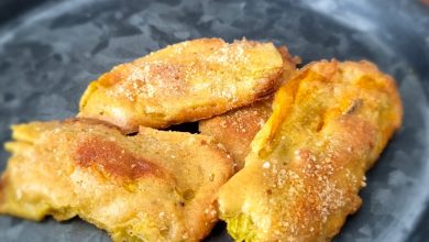 Photo of KNUSPRIG GEBACKENE KÜRBISBLUMEN | schnell und einfach