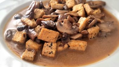 Photo of BASILIKUM-TOFU mit Pilzcreme