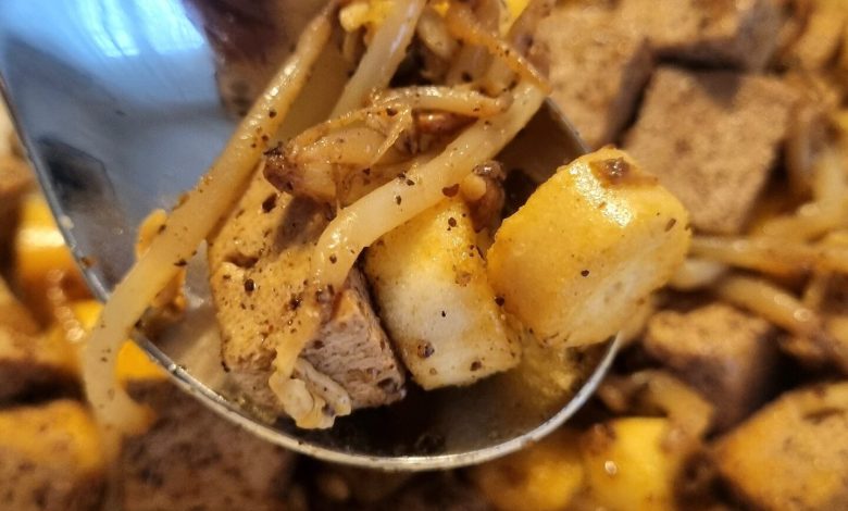 Photo of TOFU MIT CROUTTONS UND SOJASPROSSEN, fertig in 10 Minuten