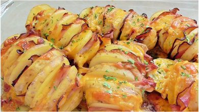 Photo of Fächerkartoffeln mit Schinken und Käse