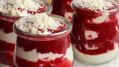 Photo of Himbeertraum mit weißer Schokolade