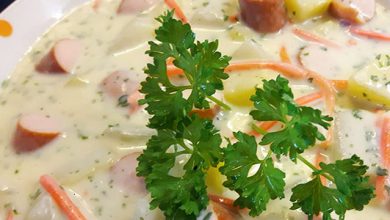 Photo of Kohlrabikartoffelmohrrübeneintopf mlt Wiener Würstchen