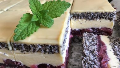 Photo of Saftiges Mohn-Kirsch-Vergnügen mit zarter Schokoladenglasur