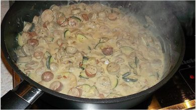 Photo of Einfache Bratwurstgeschnetzeltes