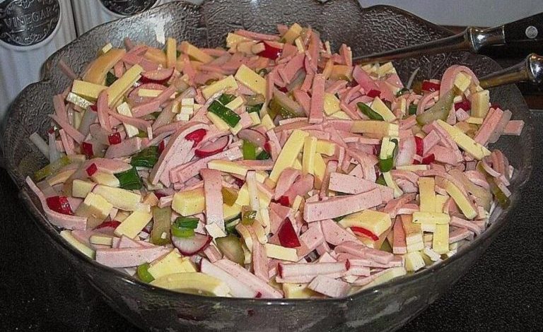 Photo of RADIESCHEN KÄSE SALAT, SOMMERSALAT ZUM SATTESSEN !