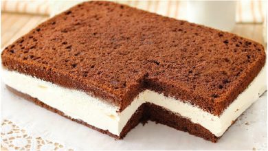 Photo of Milchschnittenkuchen – sehr einfach!