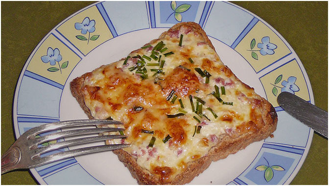 Photo of Flammkuchen Toast, schnell gemacht und super lecker.