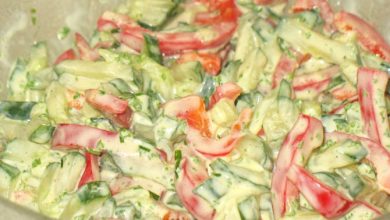 Photo of PAPRIKA GURKEN SALAT MIT JOGHURT