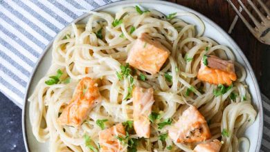 Photo of Spaghetti mit Lachs und Spinat, einfach und lecker!!