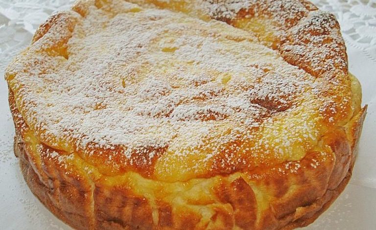 Photo of SCHNELLER BODENLOSER APFEL – KÄSEKUCHEN, einfach und schnell!
