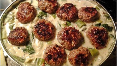 Photo of Frikadellen in Gemüse-Sahne-Sauce, Ganz einfach