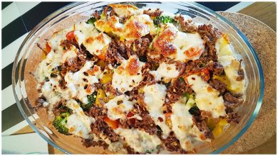 Photo of Hackfleisch-Brokkoli-Auflauf mit Schmelzkäsesoße und noch mehr Käse überbacken