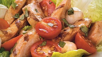 Photo of Hähnchen-Mozzarella Salat mit Balsamico-Vinaigrette