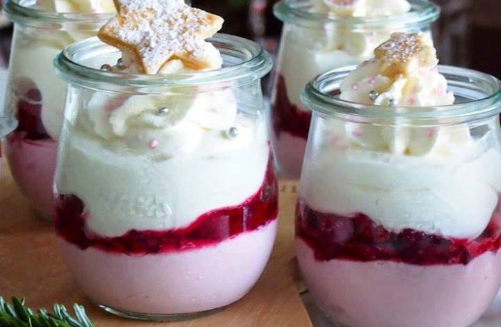 Photo of Dessert mit Himbeeren